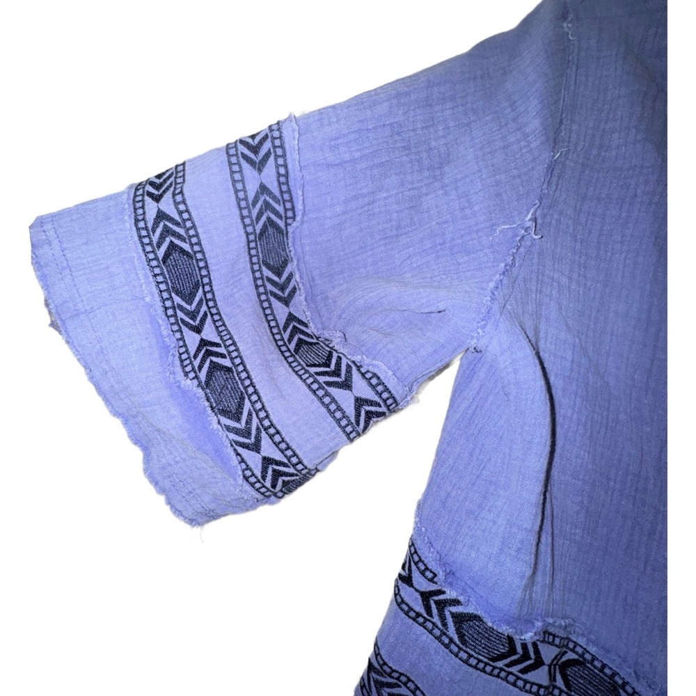 POL Embroidered Frayed Purple Kimono Cardigan Duster - Picture 4 of 6
